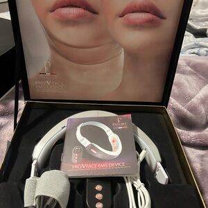 P R SkinCare Pro V Face EMS Device - White